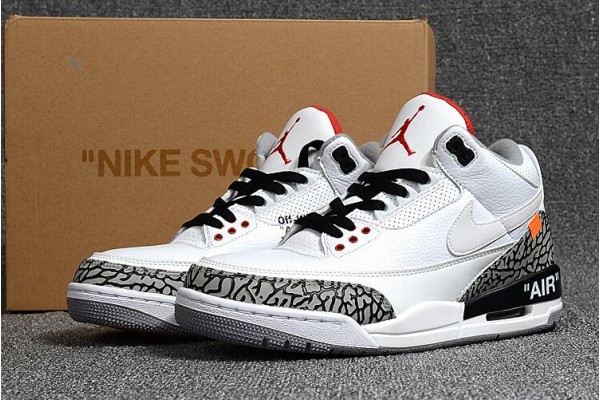 Cheap Air Jordan 3 White Cement Free Shipping Mens 398614 105 