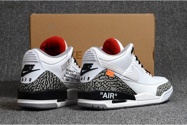 Cheap Air Jordan 3 White Cement Free Shipping Mens 398614 105 