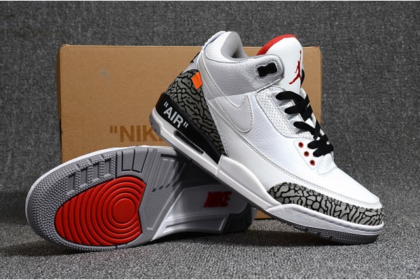 Cheap Air Jordan 3 White Cement Free Shipping Mens 398614 105 