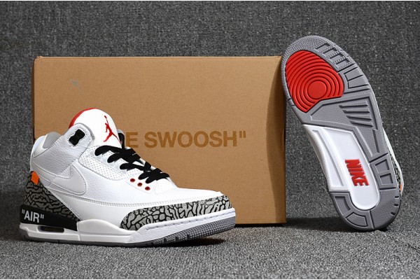 Cheap Air Jordan 3 White Cement Free Shipping Mens 398614 105 