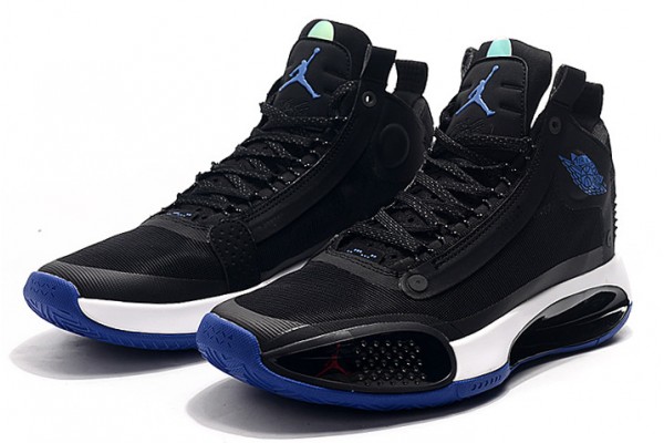 Latest Air Jordan 34 Black Royal Blue White Online 10771342 