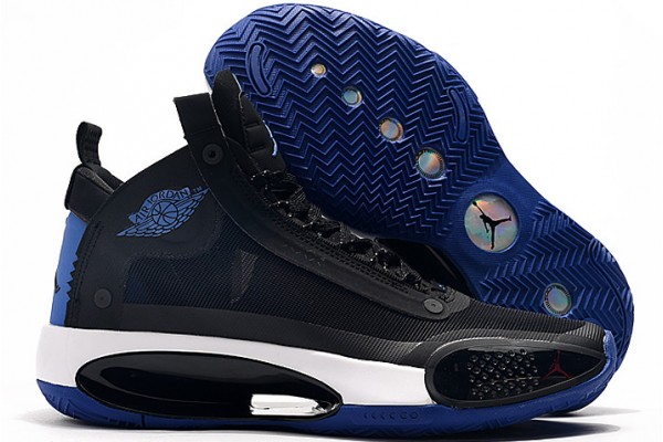 Latest Air Jordan 34 Black Royal Blue White Online 10771342 