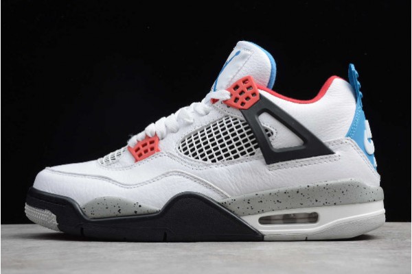 Fashion Air Jordan 4  White Military Blue Fire Red Mens CI1184 146 