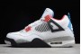 Fashion Air Jordan 4  White Military Blue Fire Red Mens CI1184 146 