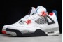 Fashion Air Jordan 4  White Military Blue Fire Red Mens CI1184 146 