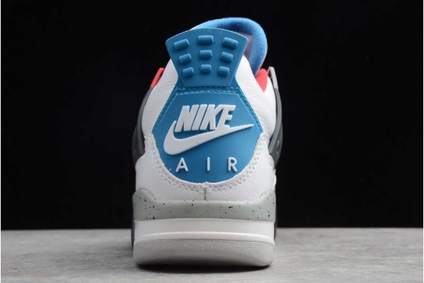 Fashion Air Jordan 4  White Military Blue Fire Red Mens CI1184 146 