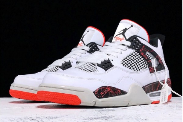 Hot Air Jordan 4 Flight Nostalgia White Black Bright Crimson Pale Citron 308497 116 