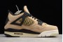 Newest Air Jordan 4 Fossil Mushroom Black Fossil Pale Ivory Mens AQ9129 200 