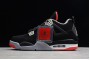 New Air Jordan 4 Retro Bred Black Red Mens 308497 089 