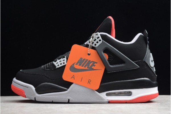 Cheap Air Jordan 4 Retro OG Bred Black Cement Grey Summit White Fire Red Mens 308497 060 