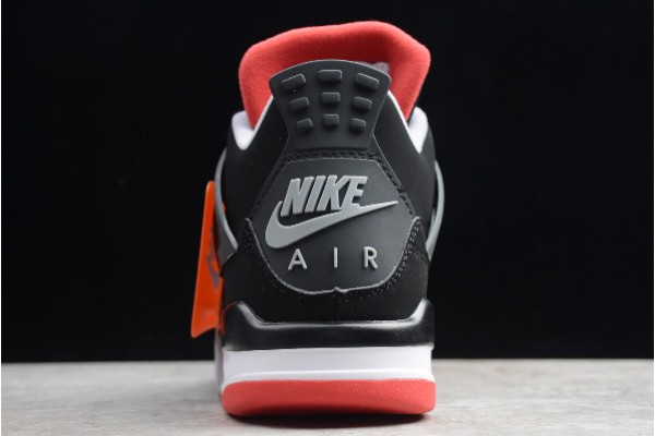 Cheap Air Jordan 4 Retro OG Bred Black Cement Grey Summit White Fire Red Mens 308497 060 