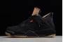 Hot Air Jordan 4 Retro x Levi's Black Denim 2018 Youth AO2571 001 