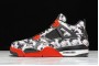 New Air Jordan 4 Tattoo Black Fire Red Black White Mens BQ0897 006 