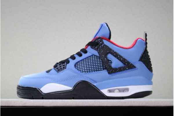 Buy Air Jordan 4 Travis Scott University Blue Varsity Red Black Mens 308497 406 