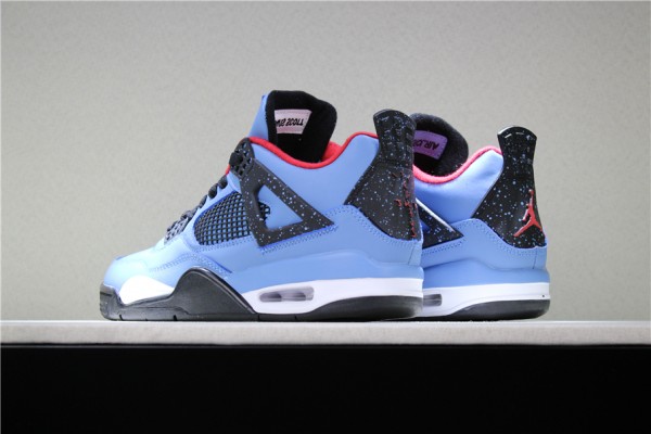 Buy Air Jordan 4 Travis Scott University Blue Varsity Red Black Mens 308497 406 