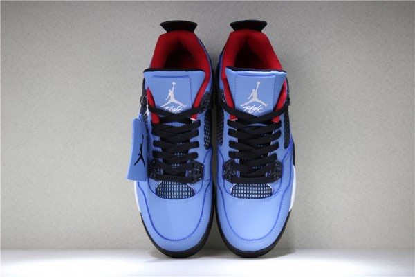 Buy Air Jordan 4 Travis Scott University Blue Varsity Red Black Mens 308497 406 