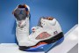 Hot Air Jordan 5 International Flight Sail Orange Peel Black Hyper Royal Men 136027 148 