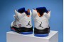 Hot Air Jordan 5 International Flight Sail Orange Peel Black Hyper Royal Men 136027 148 