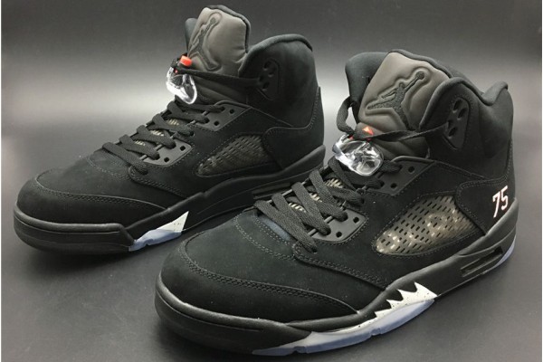 Newest Air Jordan 5 PSG Black White Challenge Red Men AV9175 001 