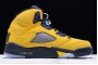 Newest Air Jordan 5 V SE Michigan Fab Five Armarillo Yellow AJ5 Basketball Shoes CQ9541 704 