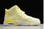 Latest Air Jordan 6 Mid Dynamic Yellow Floral Youth 543390 800 